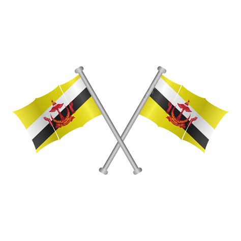 Bandera De Brunéi Vector Png Brunéi Bandera Dia De Brunei Png Y
