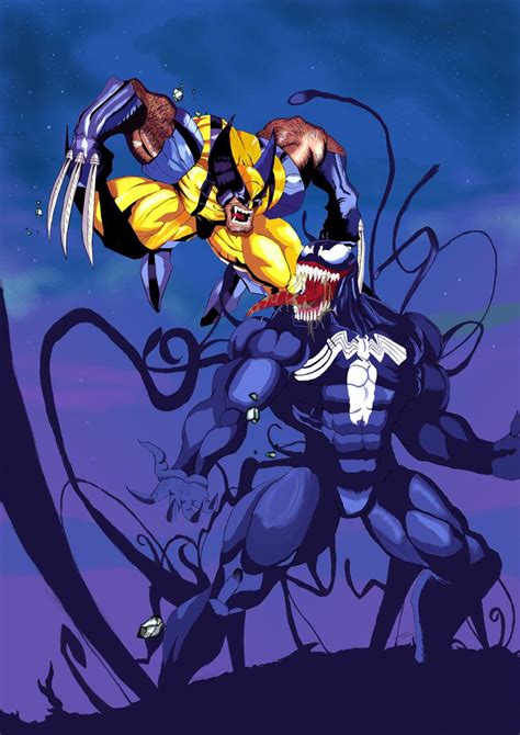 Wolverine Vs Venom By Odworld Marvel Characters Art Marvel Superhero
