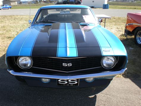 File1969 Blue Chevrolet Camaro Ss Front