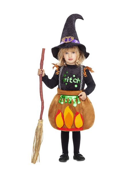 Déguisement de sorcière, pour fille, composé d'une robe, d'un chapeau et de collants. Déguisement petite sorcière marmiton fille - Déguisements ...