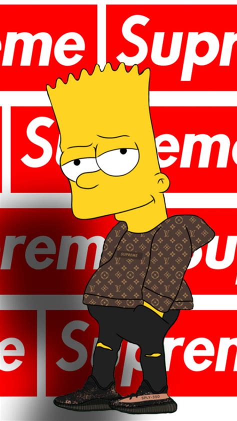 Bart Simpson Bart Moderno Dibujo Draw Gucci Lacoste Los Simpson