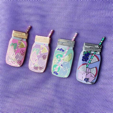 Image Of Mason Jar Pins Variants Available Pretty Pins Cool Pins Summer Pins Backpack