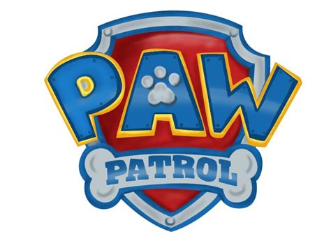 Learn How To Draw Paw Patrol Badge Paw Patrol Step By Step Drawing