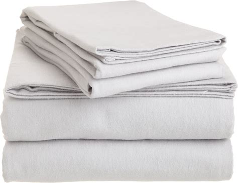 Amazon Brand Pinzon Lightweight Cotton Flannel Sheet Set