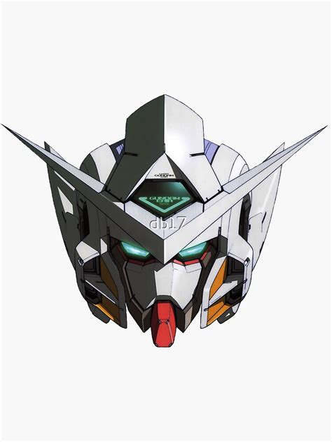 Gundam Exia Head Stickers Sticker For Sale By Db17 Redbubble