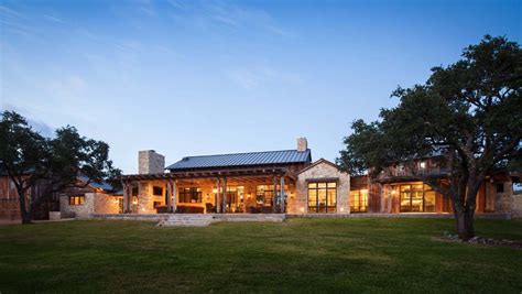 Modern Rustic Barn Style Retreat In Texas Hill Country Ranch Style