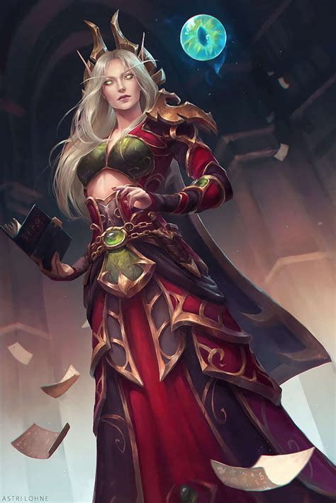 Digital Art Artwork Video Games Women Warcraft Blood Elf Kael