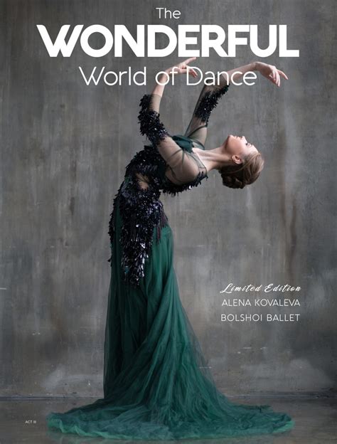 The Wonderful World Of Dance Magazine Act Iii Limited Edition Print