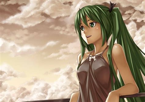 Image Vocaloid Hatsune Miku Long Hair Green Eyes Green Hair Anime Girls 1600x1131 Wallpaper
