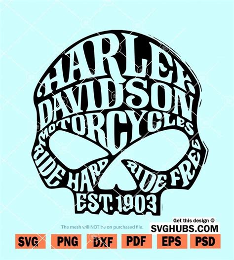 Harley Davidson Skull Svg Willie G Skull Svg File Harley Davidson Svg