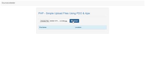 Php Simple Upload Files Using Pdo And Ajax Sourcecodester