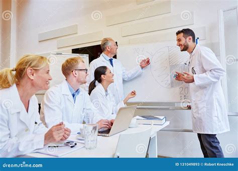 Team Of Doctors During Medical Training Stock Image Image Of Group