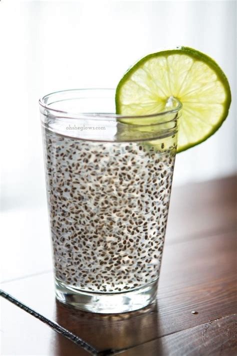 Drink Water Lemon Chia Seeds Chia Seeds Are Rich In Omega 3 Fatty Acids Even More So