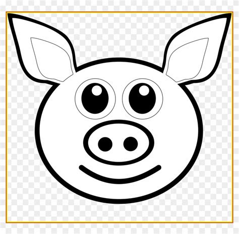 Appealing Pig Face Drawing At Getdrawings For Personal Coloring Of