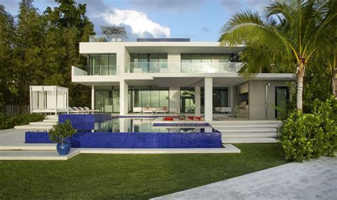 359 Million Newly Built Contemporary Waterfront Mansion In Miami