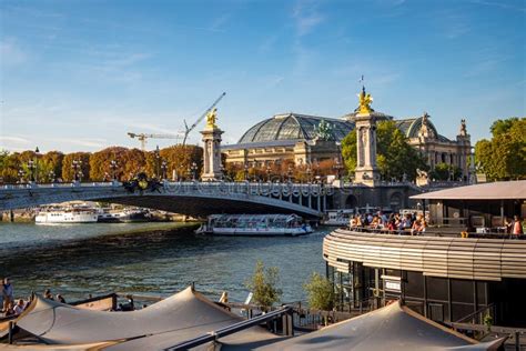 Grand Palais And Pont Alexandre Iii In Paris France Editorial Photo