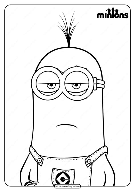 Happy Birthday Minion Coloring Pages Motherhood