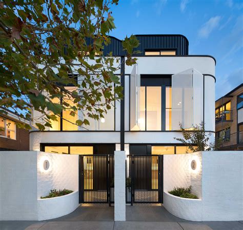 Contemporary Art Deco Inspired Townhouses Contemporary Townhouse