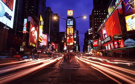 New York Times Square Night City Wallpaper Hd City 4k Wallpapers