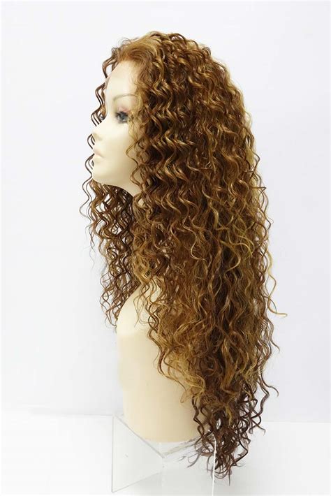 Sanya Synthetic Long Curly Lace Front Wig Mane Beauty