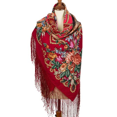 pavlovo posad russian shawl 148x148 cm 58x58 100 wool scarf wrap 362 6