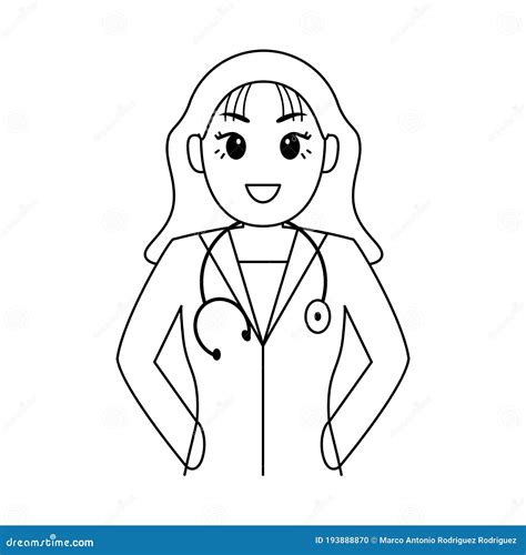Isolated Woman Doctor Stock Vector Illustration Of Hospital 193888870