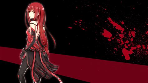 Wallpaper Illustration Redhead Anime Red Manga