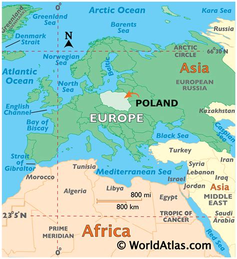 All regions, cities, roads, streets and buildings satellite view. Poland Latitude, Longitude, Absolute and Relative ...