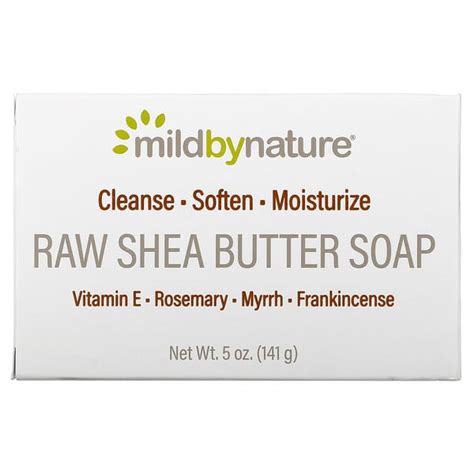 Mild By Nature Raw Shea Butter Bar Soap With Vitamin E Rosemary