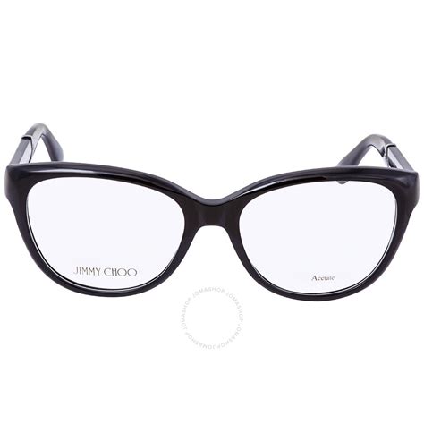 Jimmy Choo Black Glitter Eyeglasses Jc179 Fa3 53 Jimmy Choo Sunglasses Jomashop