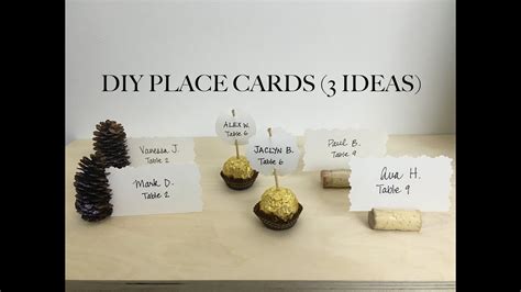 You'll receive email and feed alerts when new items arrive. DIY Place Cards (3 Ideas) - YouTube