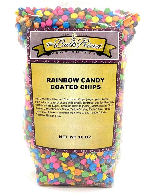 Rainbow Candy Coated Chips Bulk Priced Food Shoppe