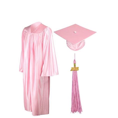 China Customized Pink Shiny Graduation Gown And Cap Suppliers