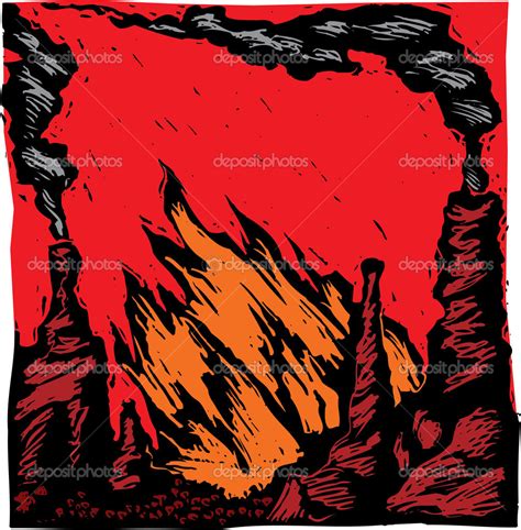 Illustration Of Hell Stock Vector Image By ©ronjoe 30555433