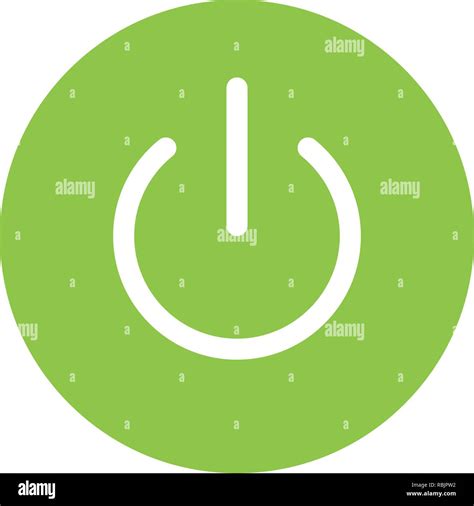 Power On Off Graphic Icon Design Template Isolated Stock Vector Image