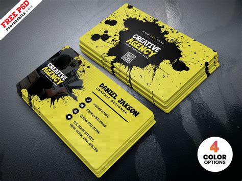 See actions taken by the people who manage and post content. Agency Business Card Design PSD | PSDFreebies.com