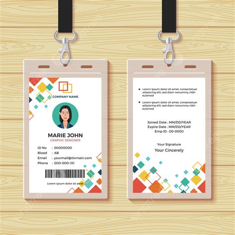 Creative Id Card Design Template Template Download On Pngtree