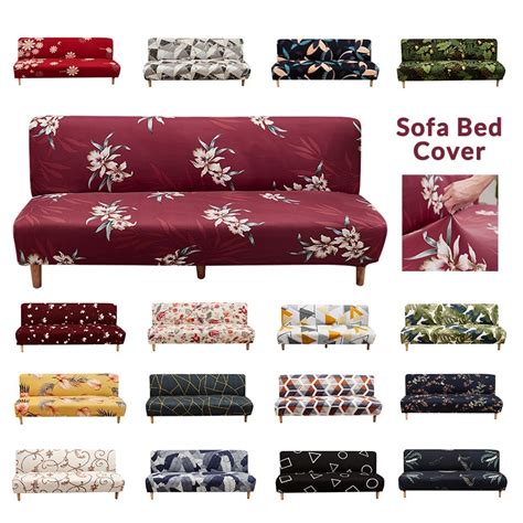 Sofa sarung elastic sofa bed cover flower geometric sofa slipcover sarung katil sofa折叠床 Shopee