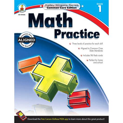 Carson Dellosa Math Practice Book Grade 1 Cd 104626 Teachersparadise