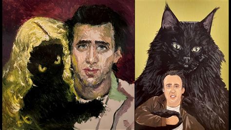 Preview The Art Show Entirely Inspired By Nicolas Cage And His Cat Jnews