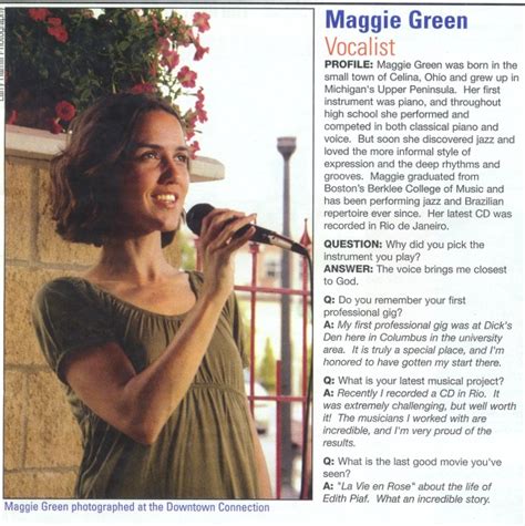 Maggie Green Press Articles