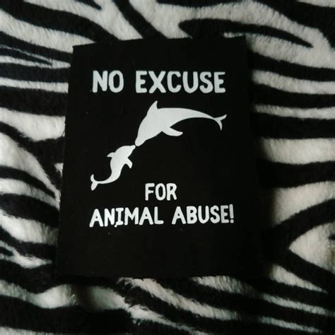 Patch No Excuse For Animals Abuse Etsy