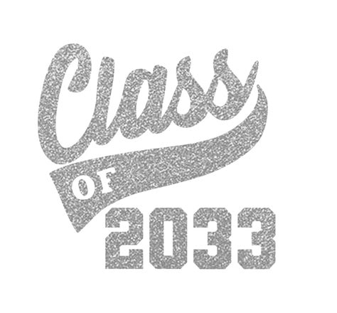 Graduation Iron On Transfer Class Of 2033 Iron On Decal Etsy