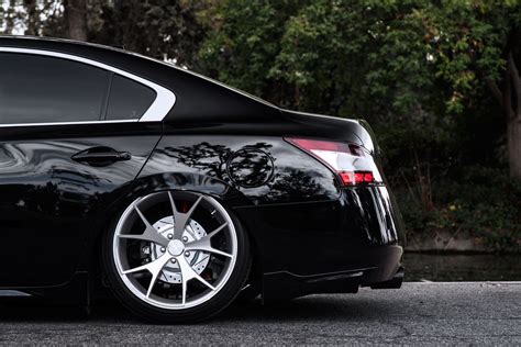 Darth Vader Approves Tuned Black Nissan Maxima On Custom Wheels