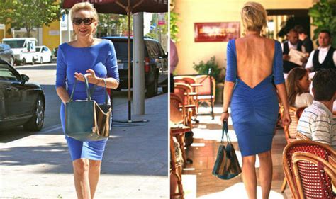 Sharon Stone Flaunts Enviable Curves In Backless Blue Hot Sex Picture