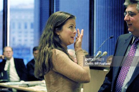 actress yasmine bleeth wipes away tears while speaking with her news photo getty images