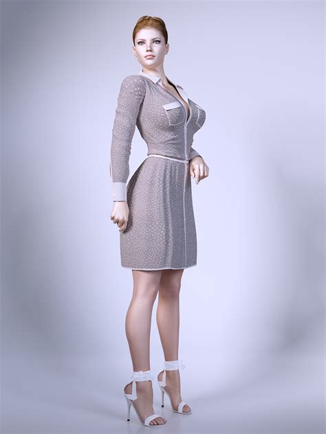 Women Wear Dresses 3d Model