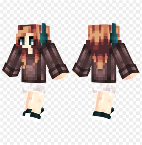 Minecraft Skins Headphone Girl Skin Png Image With Transparent
