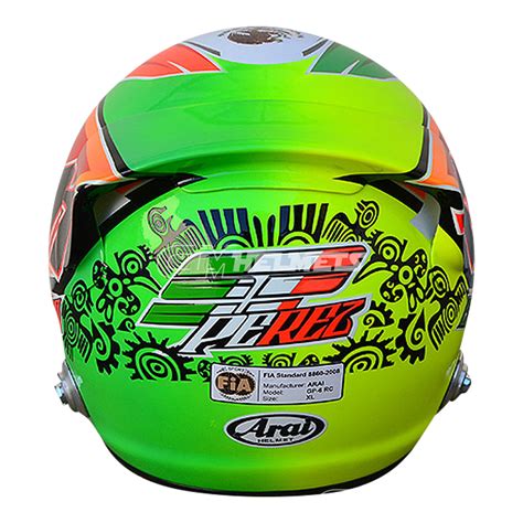 SERGIO PEREZ 2014 F1 REPLICA HELMET FULL SIZE - CM Helmets