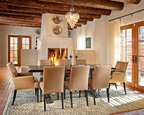 Modernized Southwest Style Dining Room By Violante And Rochford Interiors